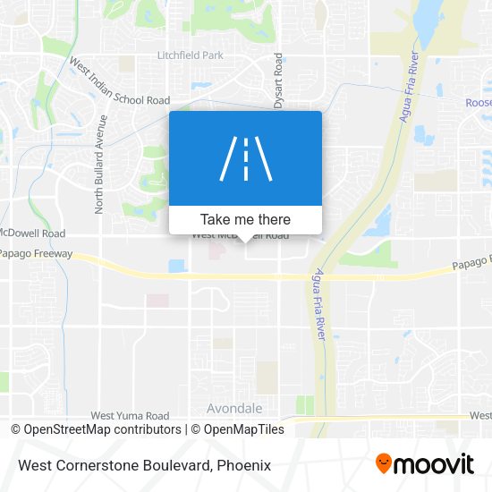 Mapa de West Cornerstone Boulevard