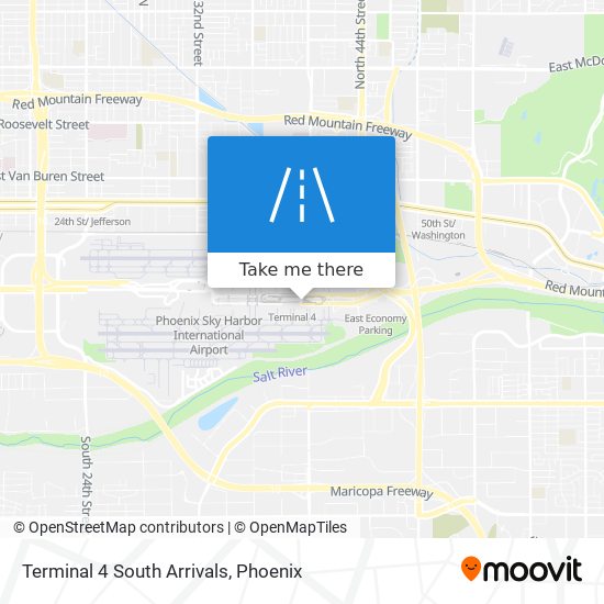 Mapa de Terminal 4 South Arrivals