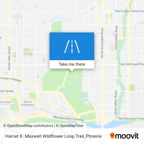 Harriet K. Maxwell Wildflower Loop Trail map