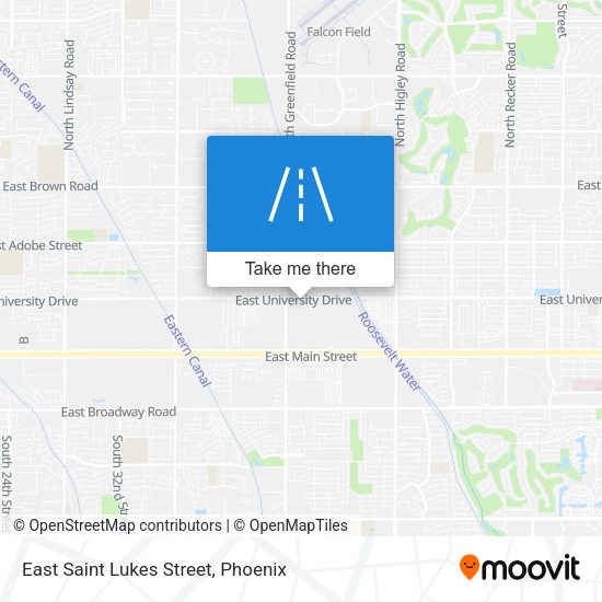 East Saint Lukes Street map