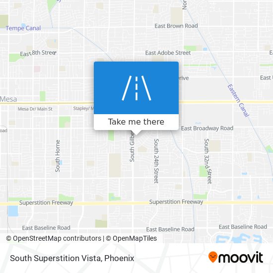 Mapa de South Superstition Vista