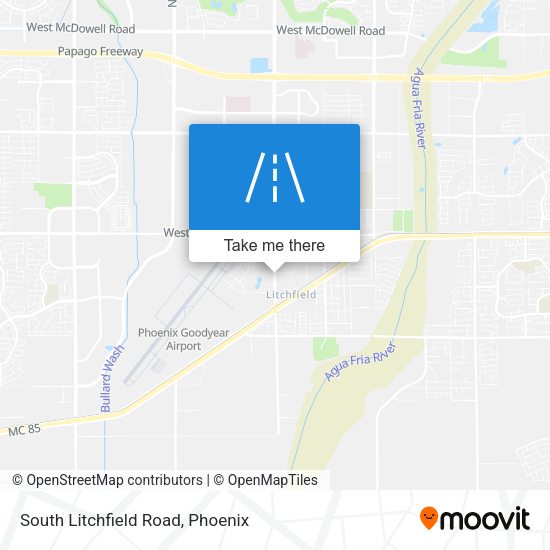 South Litchfield Road map