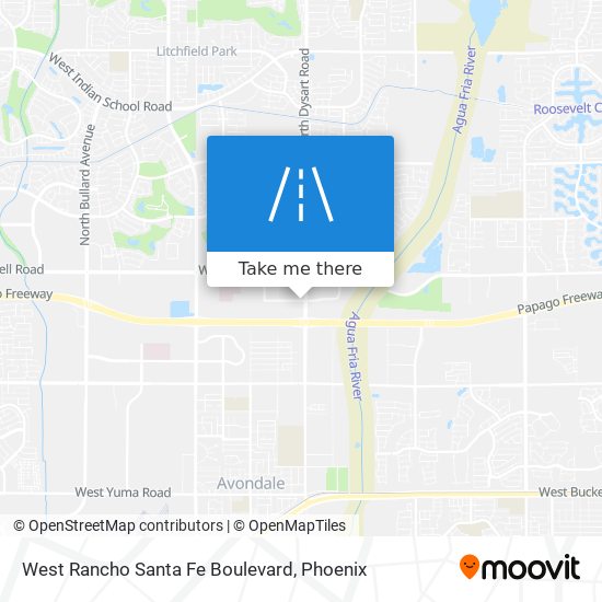 West Rancho Santa Fe Boulevard map