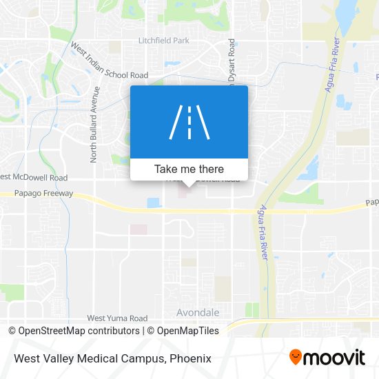 West Valley Medical Campus map