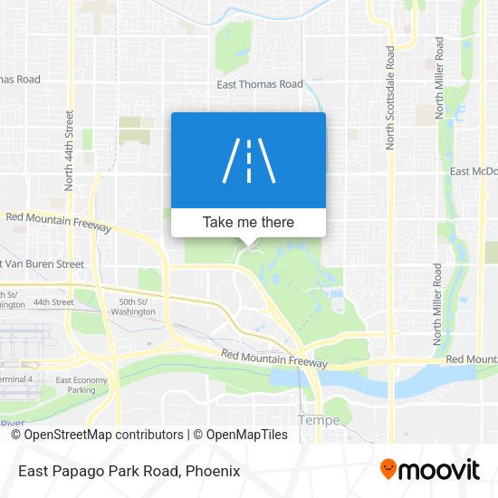 Mapa de East Papago Park Road