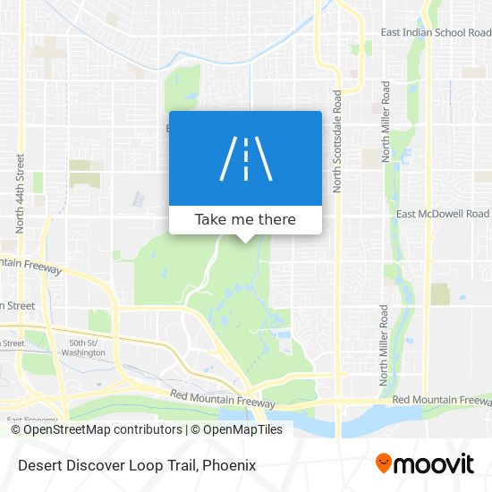 Desert Discover Loop Trail map