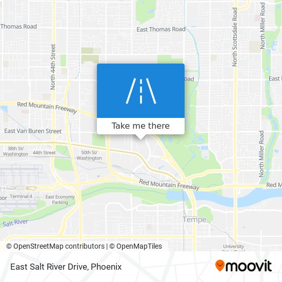 East Salt River Drive map