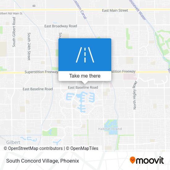 Mapa de South Concord Village