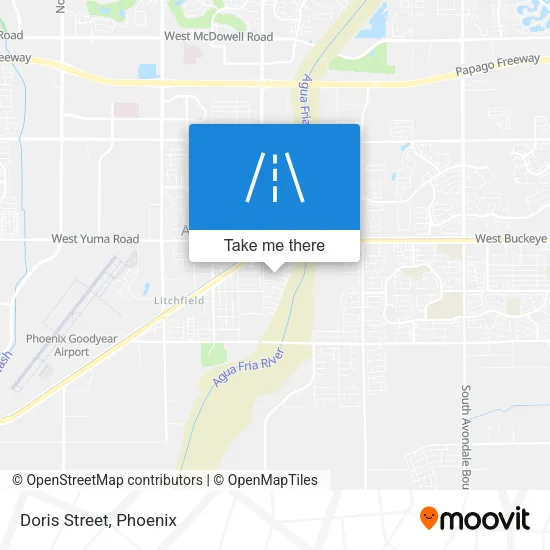 Doris Street map