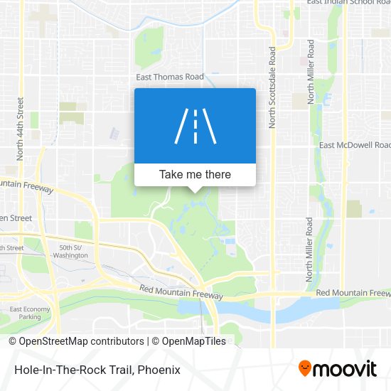 Hole-In-The-Rock Trail map