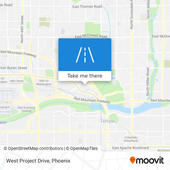 West Project Drive map