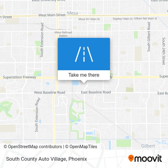 Mapa de South County Auto Village