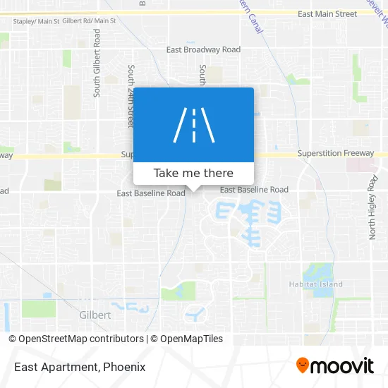 East Apartment map