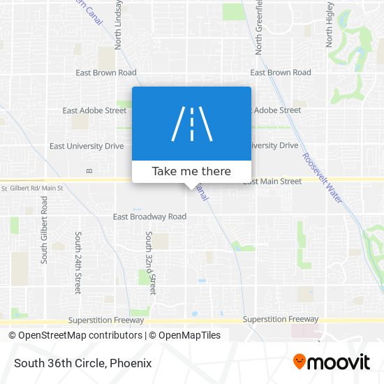 Mapa de South 36th Circle