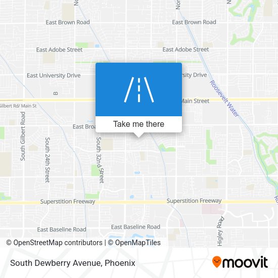 South Dewberry Avenue map