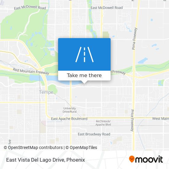 Mapa de East Vista Del Lago Drive