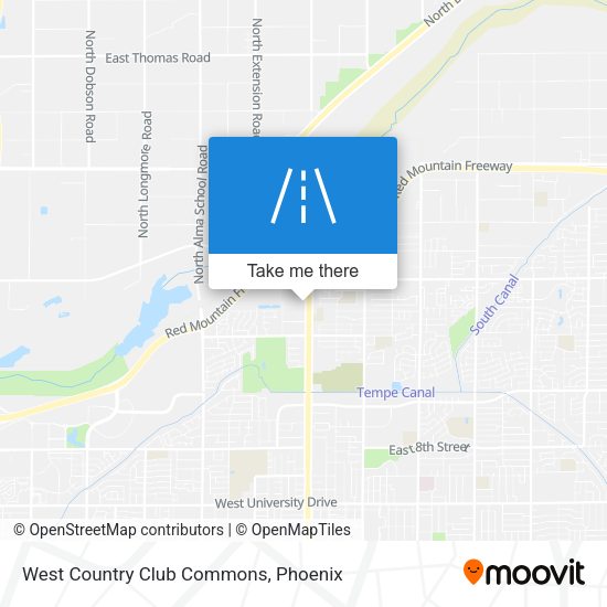 West Country Club Commons map