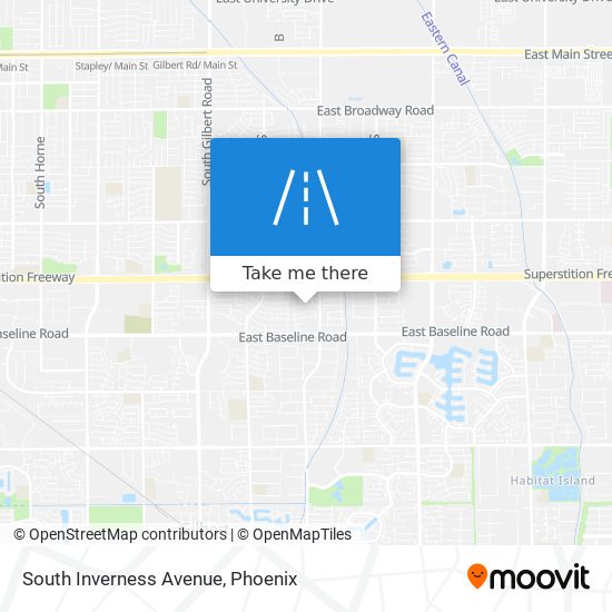 South Inverness Avenue map