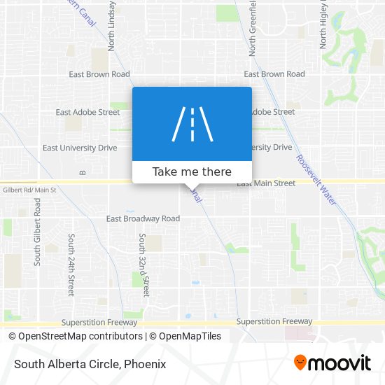 South Alberta Circle map