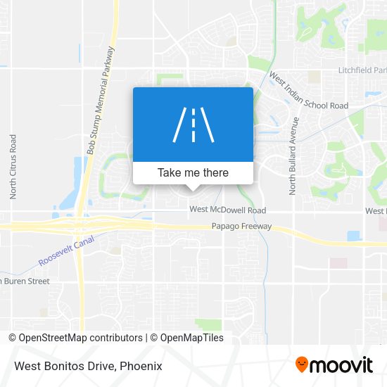 West Bonitos Drive map