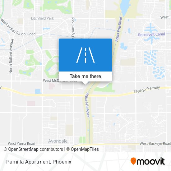 Mapa de Pamilla Apartment