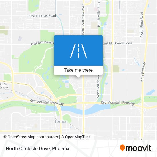 North Circlecle Drive map