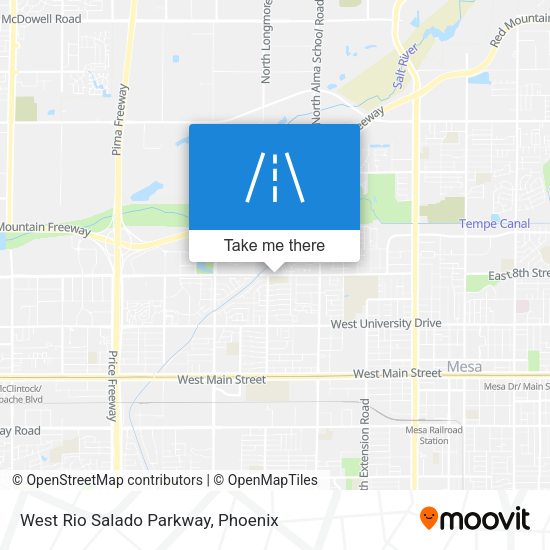 West Rio Salado Parkway map
