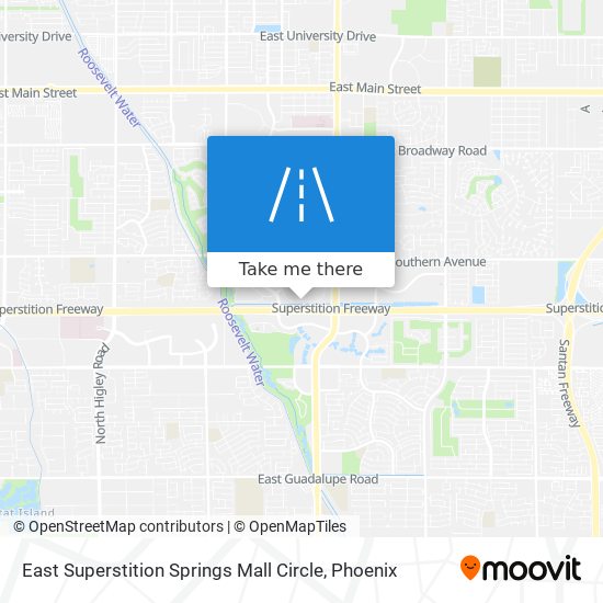 East Superstition Springs Mall Circle map