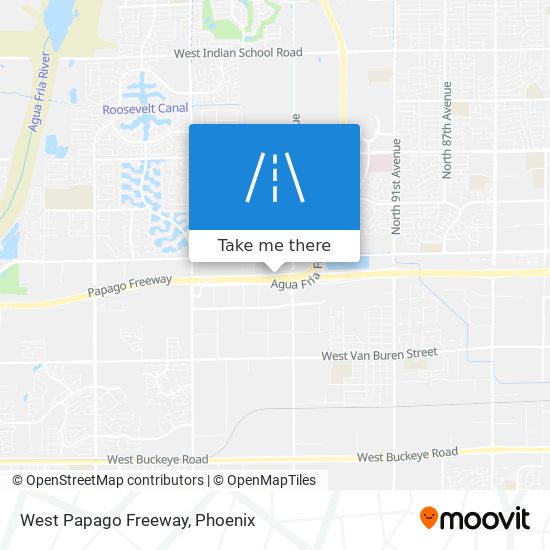 Mapa de West Papago Freeway