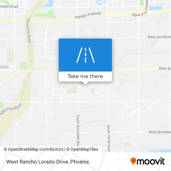 West Rancho Loredo Drive map