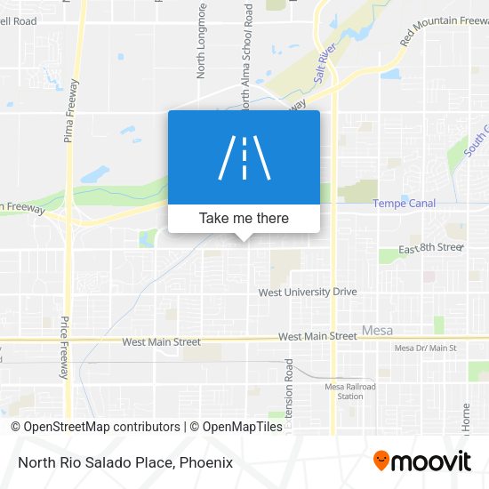 North Rio Salado Place map