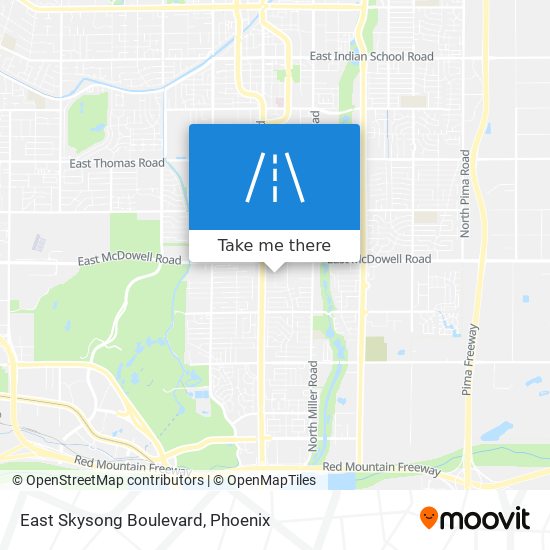 Mapa de East Skysong Boulevard