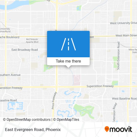 East Evergreen Road map