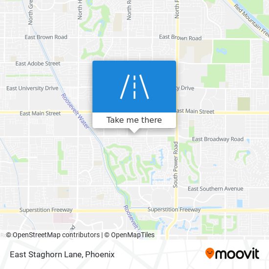 East Staghorn Lane map