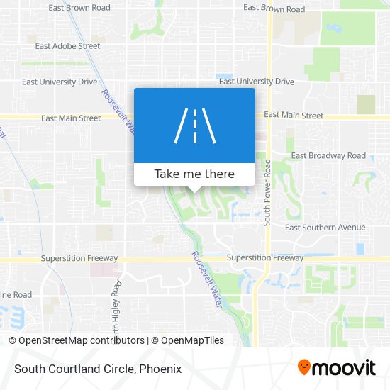 Mapa de South Courtland Circle