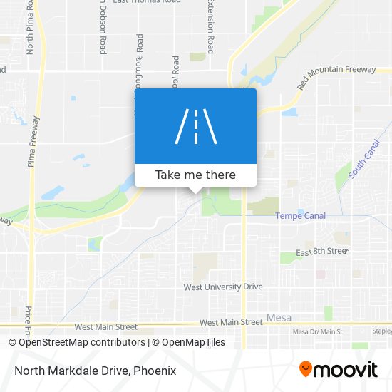 North Markdale Drive map