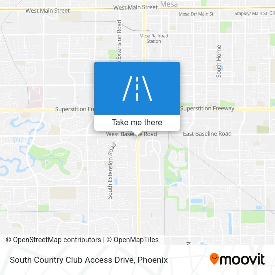 South Country Club Access Drive map