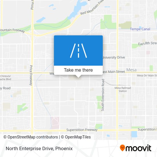 North Enterprise Drive map