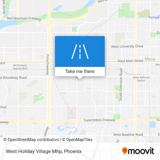 West Holiday Village Mhp map