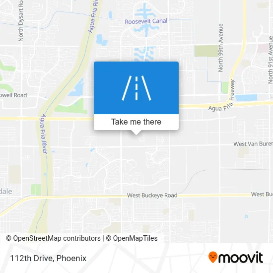 112th Drive map