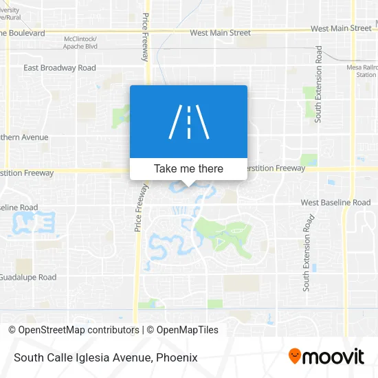 South Calle Iglesia Avenue map