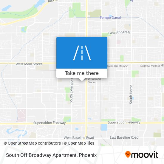 South Off Broadway Apartment map