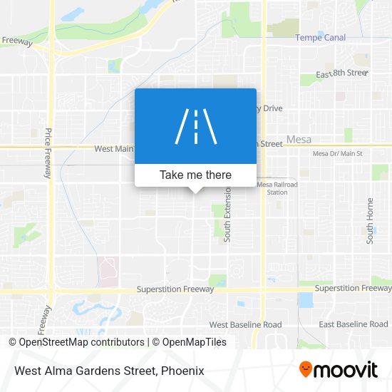 West Alma Gardens Street map