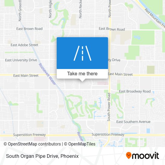 Mapa de South  Organ Pipe Drive