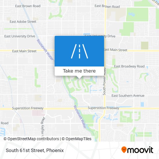 South 61st Street map