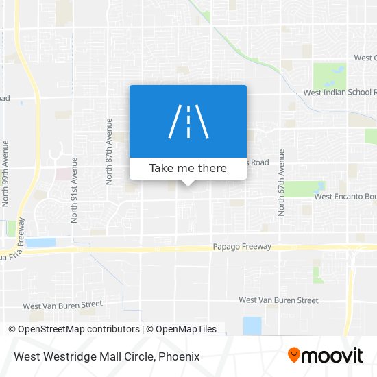 West Westridge Mall Circle map