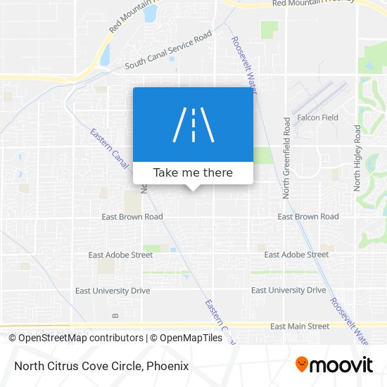 North Citrus Cove Circle map