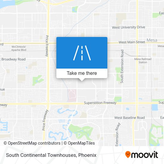 South Continental Townhouses map