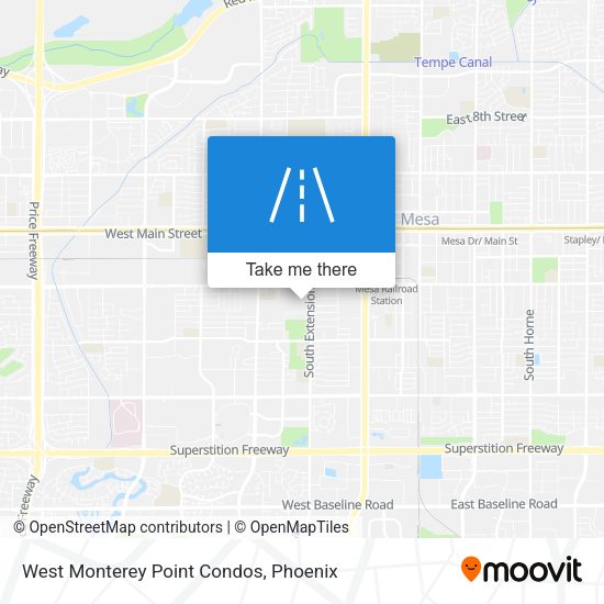 West Monterey Point Condos map