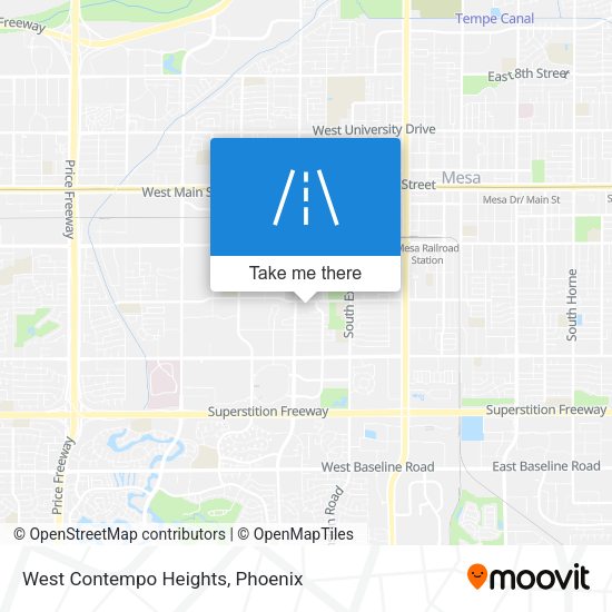 West Contempo Heights map